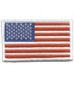 PATCH - USA Flag with White Border 3" X 2"